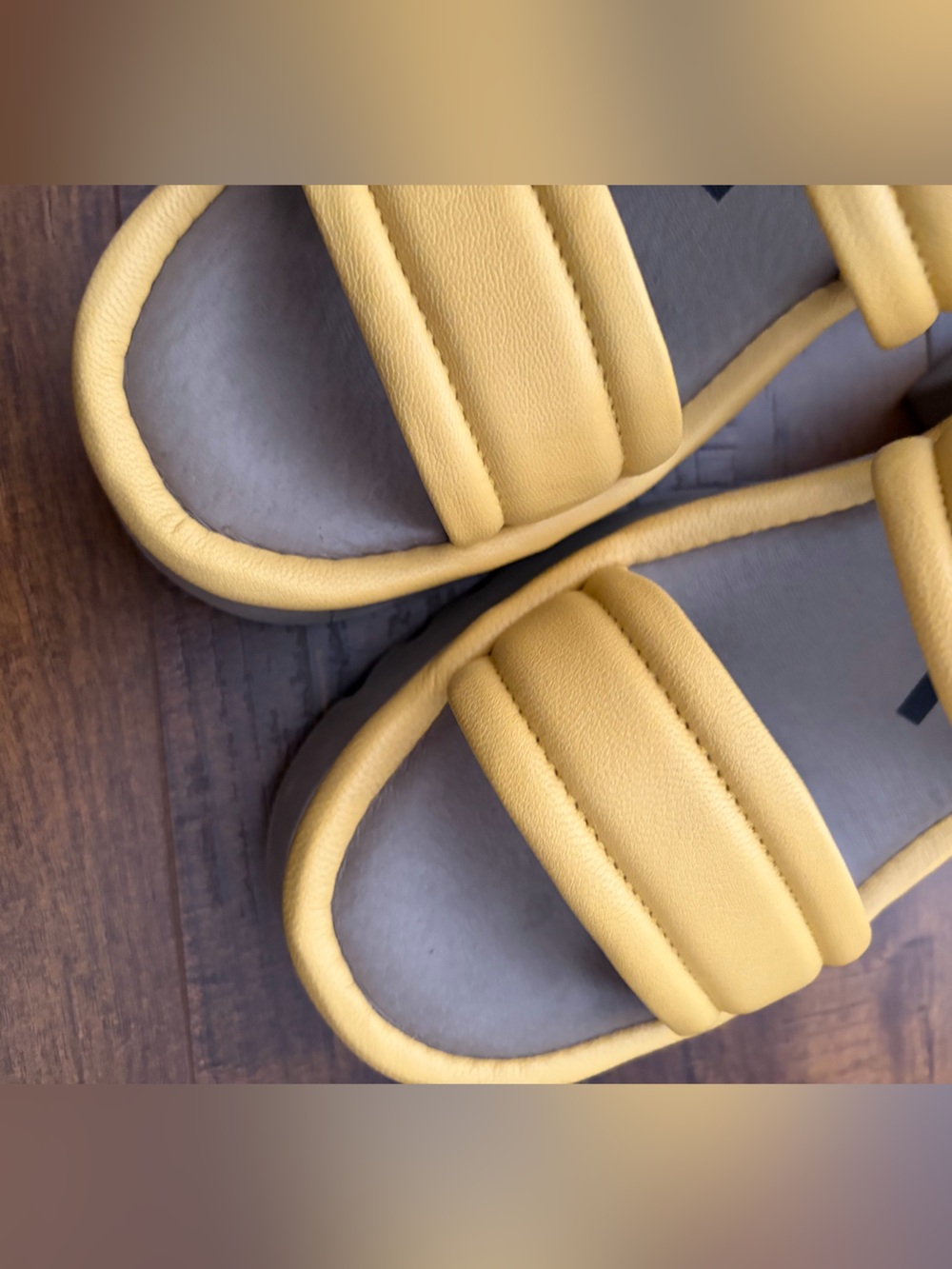 FLY LONDON MAVA432FLY YELLOW LEATHER SANDALS MULES EU 40 US 9-9.5 - Picture 6 of 11